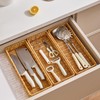 Berdeng Kitchen Drawer Organizer for Utensils, Silverware Tray Cutlery Organizer,