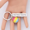 Pansexual Jewelry Pansexual Pride Gift I'm Pantastic Keychain Pensexual Flag