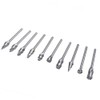 Yakamoz 10pcs Aluma Cut Tungsten Carbide Rotary Burr Set, Single