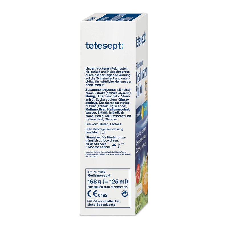 Tetesept Plant Cough Tiller, 125 ml, 125 ml