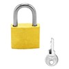 QWORK® 5pcs Mini Padlocks with Key Luggage Lock Small Brass