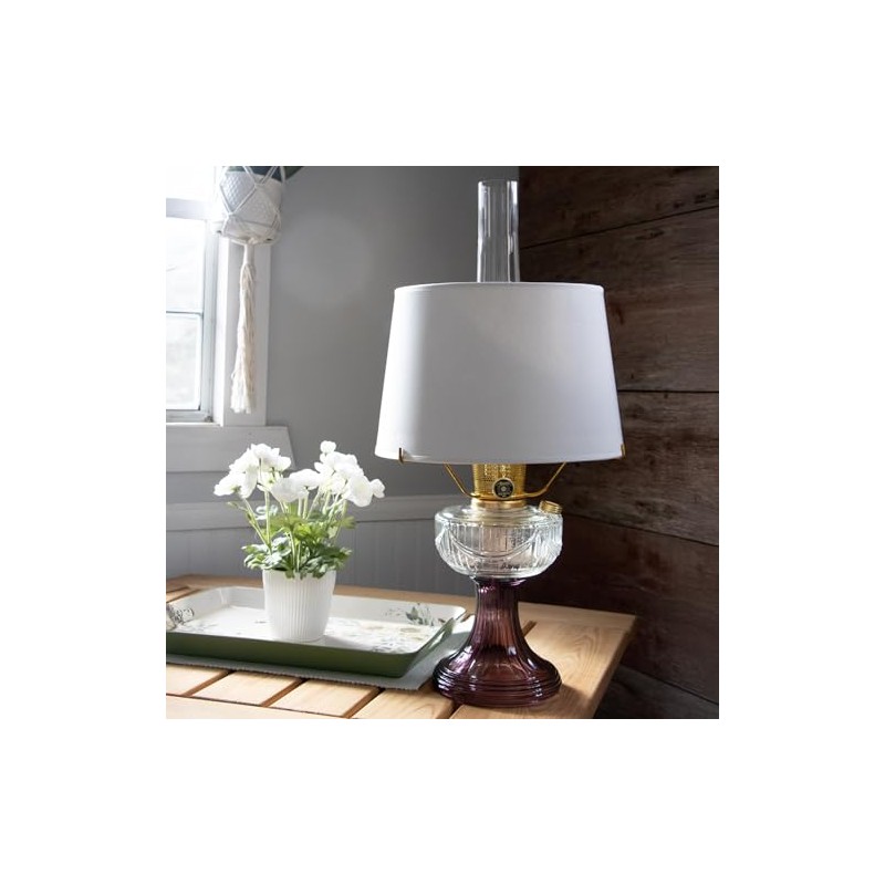 Aladdin Parchment Oil Lamp Shade, 12 inch Base Fitter. Plain