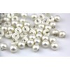 RayLineDo® Pack of 50pcs 10mm White Pearl Bead Cap Half