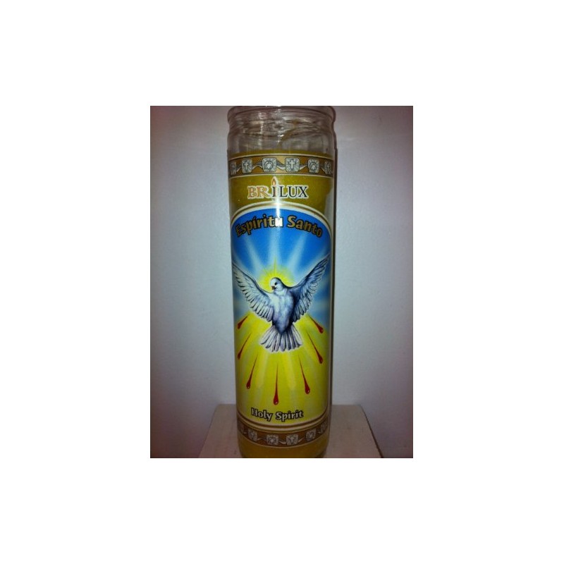 Holy Spirit (Espiritu Santo) 7 Day Unscented Candle in Glass