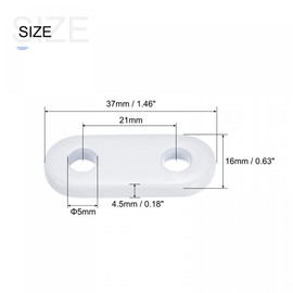 sourcing map Curtain Weights (15g), Drapery Iron Weight for Bathroom Home Curtains Tablecloth Flags, White, 10Pcs