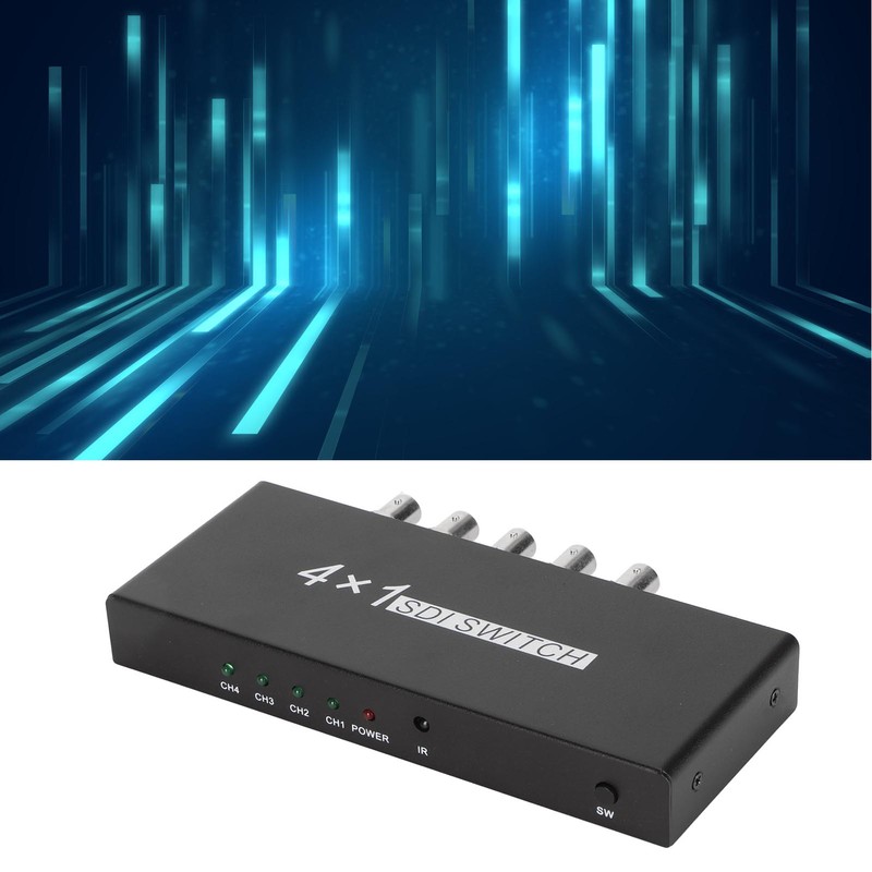 SDI Switcher 4x1 4 in 1 Out 1080P Resolution SDI