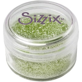 Sizzix 663875 - Glitter sottili biodegradabili, motivo: foglie verdi, per artigianato, biglietti, decorazioni e progetti fai da te, 12 g