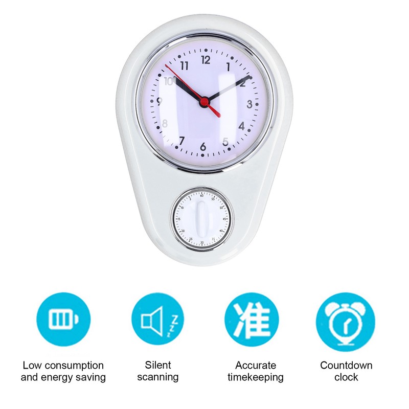 9 Inch Kitchen Timer Wall Clock Multifunction Innovative Precise Time