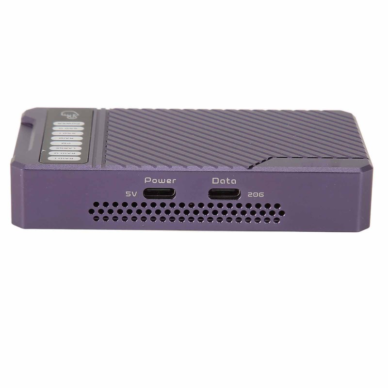 RAID Hard Drive Enclosure NVMe Dual Bay 20Gbps 4 Modes