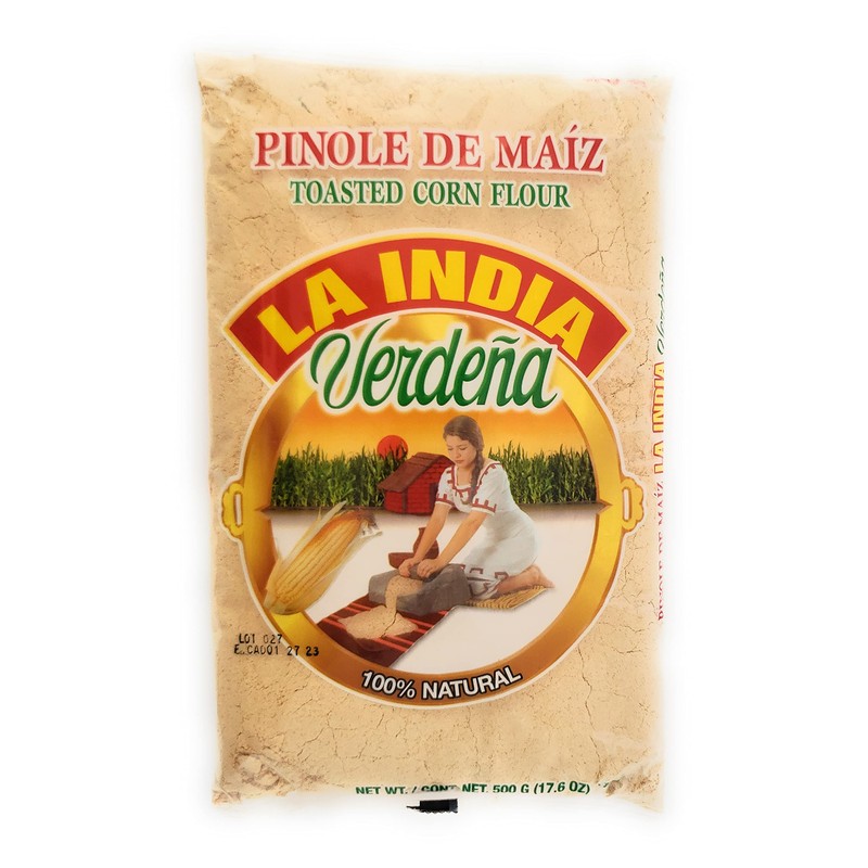 La India Verdena Toasted Corn Pinole 100 Natural
