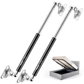 Vepagoo Universal 380MM 45N/10lb Gas Shock Strut Spring for Ottaman Bed Caravan Gas Locker Door Boat Bed Cover Door Lids Floor Hatch Door and Other Custom Heavy Duty Project, Set of 2