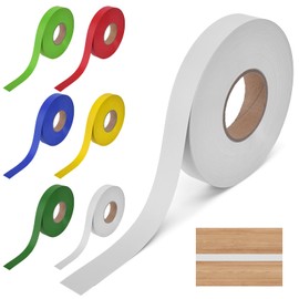 Soekoa Slatwall Inserts, Slatwall Inserts White Vinyl, Does Not Include Adhesive Embedded Decorative Wall Plate Gaps to Beautify The Gap Between The Wall, 1 Volume 130 FT (White)