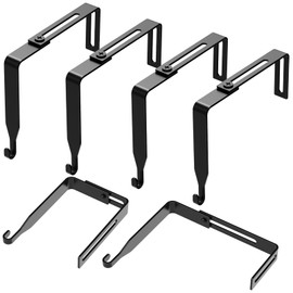 6 Pcs Adjustable Cubicle Hangers Cubicle Wall Hooks - Universal Partition Hanger Set Metal Cubicle Hooks Door Hanger, Adjusted to Fit Panels with 1 7/20 to 3 1/2 Inch Thickness for Board (6pcs)