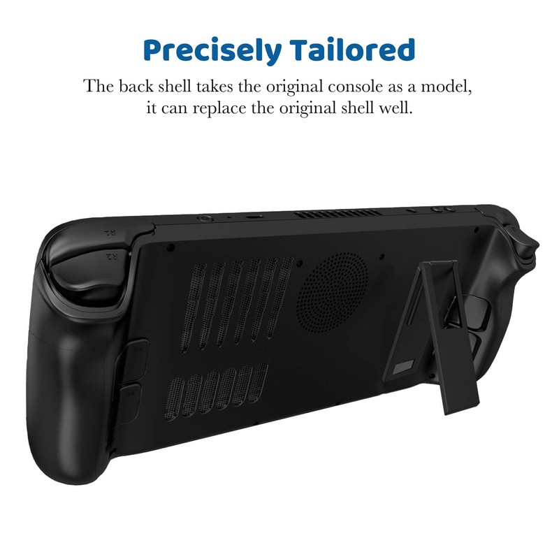 Replacement Back Plate for Steam Deck with Thermal Port, Angle