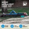 MARCHWAY Ultralight Folding Tent Camping Cot Bed, Portable Compact for