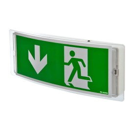 RR-NORD Emergency Light LED Emergency Lighting Emergency Sign Light Escape Route Light Emergency Light Fire Safety Sign Rescue Sign (Arrow Down)