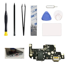 Charging Port Replacement Kit Compatible with Moto One 5G Ace, XT2113 Dock Board USB-C Connector, with Toolkit