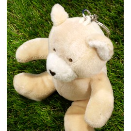 Animal Key Holder, Plush Material, Comes with Ring Keychain, Cute Animal, Elephant