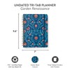 Orange Circle Studio Undated Tri-Tab Academic Planner 2026, Garden Renaissance,
