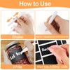 273 Pcs Labels for Jars, Waterproof Reusable Chalkboard Labels for