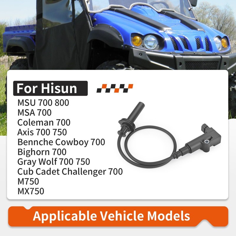 Ignition Coil & Spark plug Wire Cap For Hisun MSU