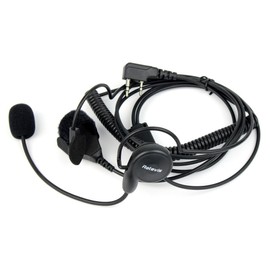 ORetevis Walkie Talkie Earphone Microphone Headset with PTT Black