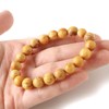 GOLD STONE Palo Santo Bracelet, 0.4 inch (10 mm), Peru,