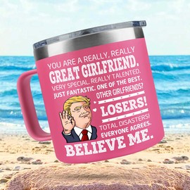BECHUSKY Gifts For Girlfriend - Girlfriend Mug - Anniversary, Christmas Girlfriend Gifts for Her - Romantic Couple Gift for Her from Boyfriend - Gift For Women - Birthday For Wife, Girlfriend