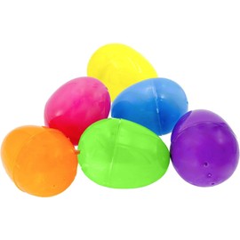 The Dreidel Company Fillable Easter Eggs with Hinge Bulk Colorful Bright Plastic Easter Eggs, Perfect for Easter Egg Hunt, Suprise Egg, Easter Hunt, 2.25" Assorted Colors (1000-Pack)