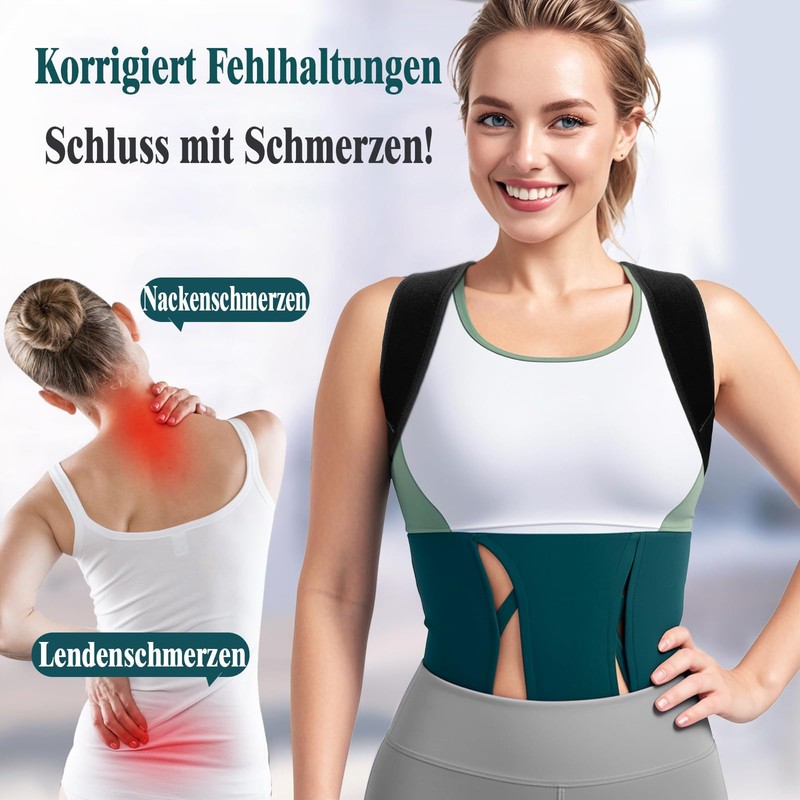 Lumewave Posture Corrector for Men & Women - Adjustable Back