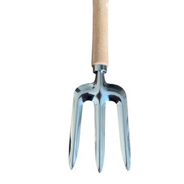 Ashton and Finch Heavy Duty Weed Fork and Trowel Set - Laser Engraved With Mum - Carbon Steel Head, Ash Wood Handle - Lightweight, Durable, Corrosion Resistant Gardening Fork - Garden Tool Gift