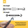 RiaYer 5 Pack Black Stainless Steel M8 Hook and Eye