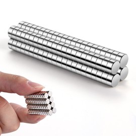 RHINOCATS Fridge Magnets - Tiny Strong Round Magnets, 6mm x 3mm, 60 Pack