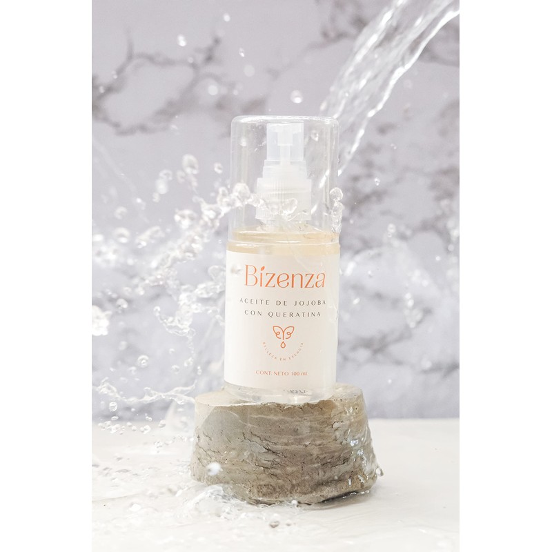 Bizenza - Aceite de Jojoba para Cabello - con Queratina