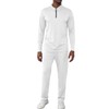 Uni Clau Men's Tracksuit 2 Pieces Sets Quarter Zip Polo