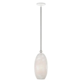 Livex Lighting 49101-80 1 Light Nordic Gray Pendant