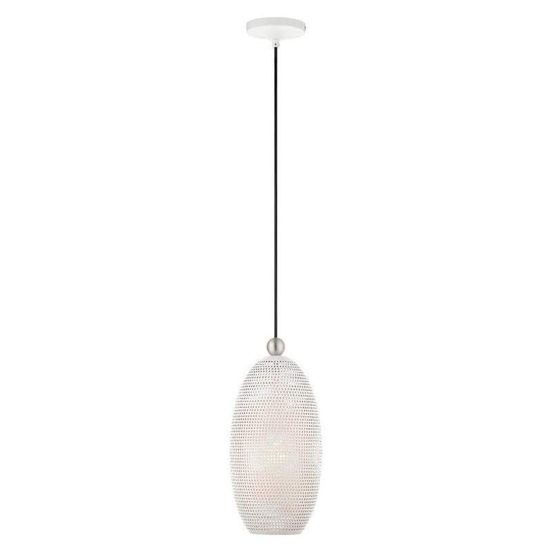 Livex Lighting 49101-80 1 Light Nordic Gray Pendant