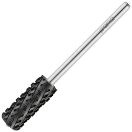 USA PANA Professional 3/32" Shank Size - Crystal Top Small or Large Barrel Carbide Bit - Nail Drill Bit for Dremel Machine - (Small Barrel, 4X Coarse Grit, Black)