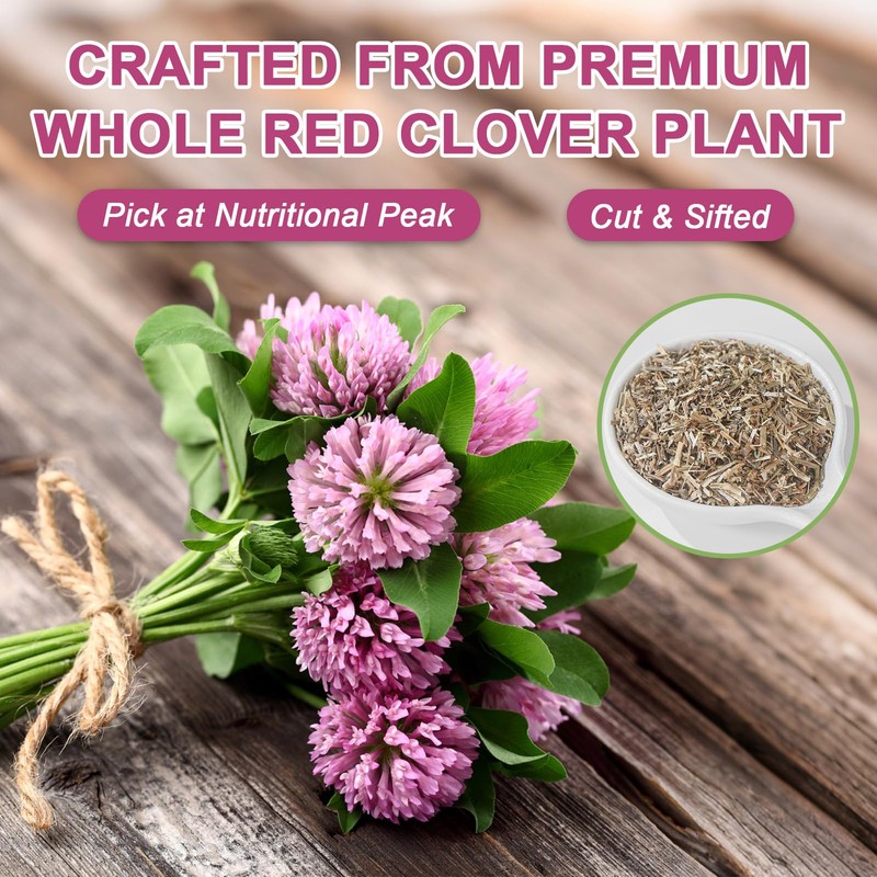 Fullchea - Red Clover Tea Bags, 50 Teabags - Pure
