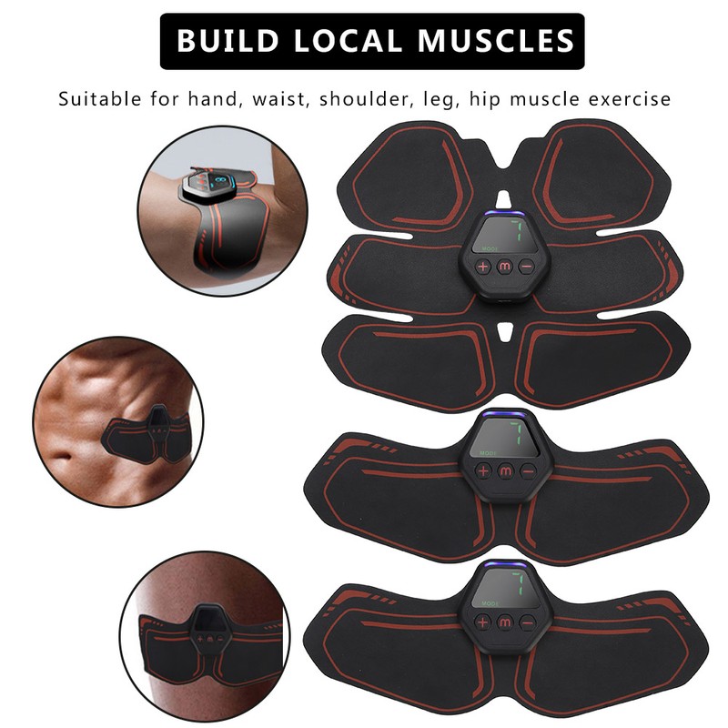 EMS Abdominal Muscle Trainer Portable Digital Display Charging Exercise Fitness