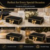 Joyvera 12 Pack Black Gift Boxes with Lids, 12 x