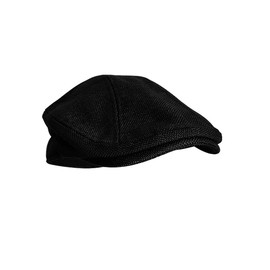 Michear Premium Linen Flat Cap, Classic Vintage Newsboy Hat, Breathable Beret for Men Women, UV Protective Sun Hat (UK, Alpha, L, Black)