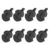 8Pcs Violin Mute Adjustable Rubber Silencer Single Hole Practice Parts