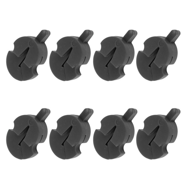 8Pcs Violin Mute Adjustable Rubber Silencer Single Hole Practice Parts