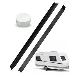 PNYZIK 2 PCS RV Slide Out Ski Set for Protecting RV Camper Slide Out Supports Floor Corner Edge Tracks, Slide Out Stabilizer Gaskets Prevent Sticking for Left and Right Sides, with Butyl Install Tape
