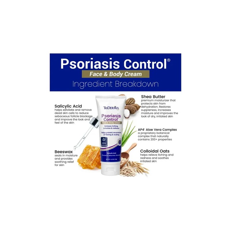 Crema Triderma Psoriasis Rostro Cuerpo Tubo 119g Nofactu