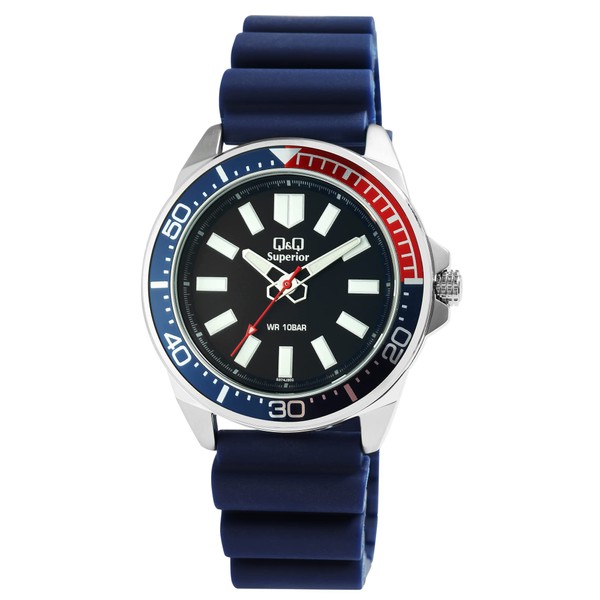 Q&Q Men's Analogue Digital Automatic Watch with Strap S7230568, multicoloured,