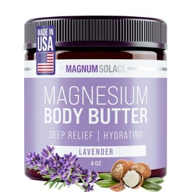 Magnesium Body Butter for Women & Men – Lightly Scented with Lavender:_Lavender