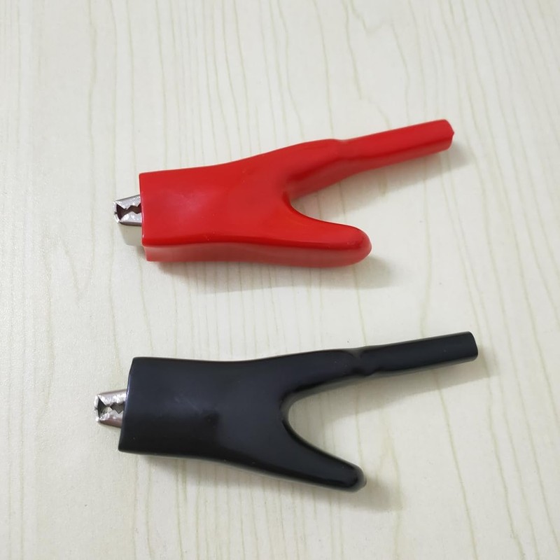 QLXHBOT Insulated Alligator Clips 50A Heavy-Duty Alligator Clamps Battery Crocodile