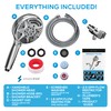 SparkPod 5 Inch 9 Spray Setting Handheld Shower Head -